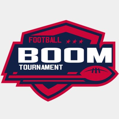 Boom Tournament Football logo template Thumbnail
