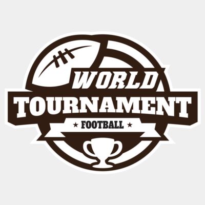 World Tournament Football logo template Thumbnail